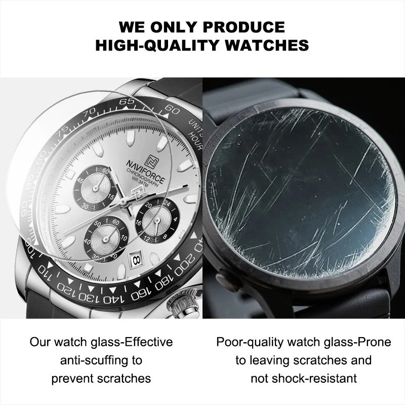 NAVIFORCE Premium Men's Chronograph Watch - Sporty Tachymeter Bezel & Date Display - Image 9
